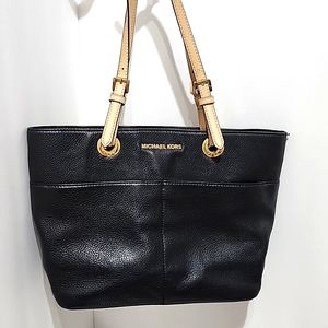 MK Black Pebbled Leather Handbag